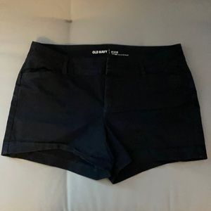 Old Navy Black Khaki Shorts—sz 6